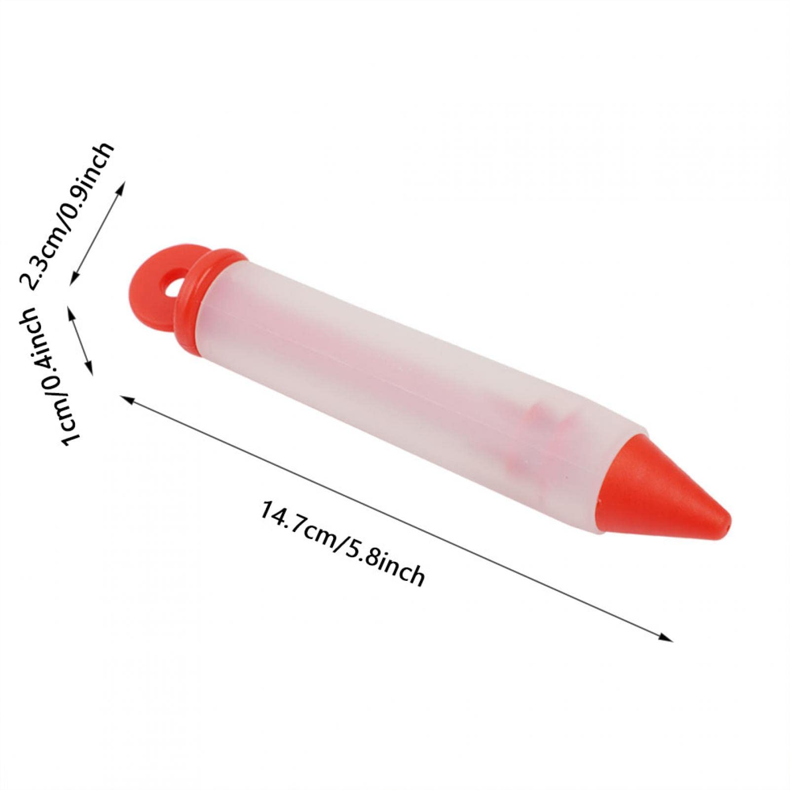 Premium Cake Decorating Pens Kit - 4 Nozzle Silicone Icing Piping Pen for Cookies, Cupcakes & Pastries (Red) | Perfect for Birthday Cakes, Wedding Desserts & DIY Baking Decorations