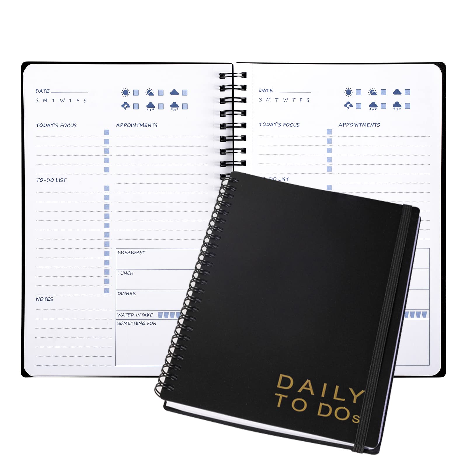 Cheneyboo Undated Daily Planner Notebook - 7.3