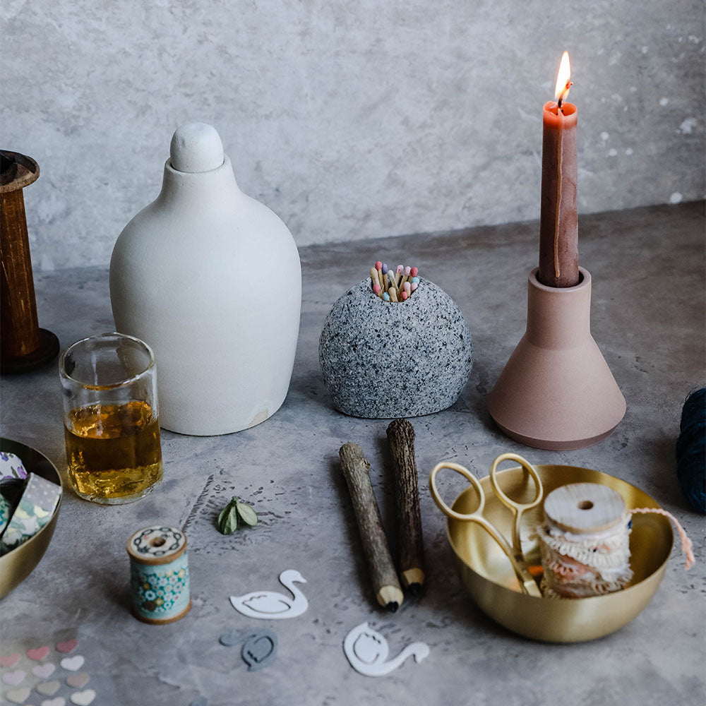 Elegant Classic Ceramic Candle Holder for Home Decor - Perfect for Romantic Dinners, Spa Nights & Cozy Living Room Ambiance