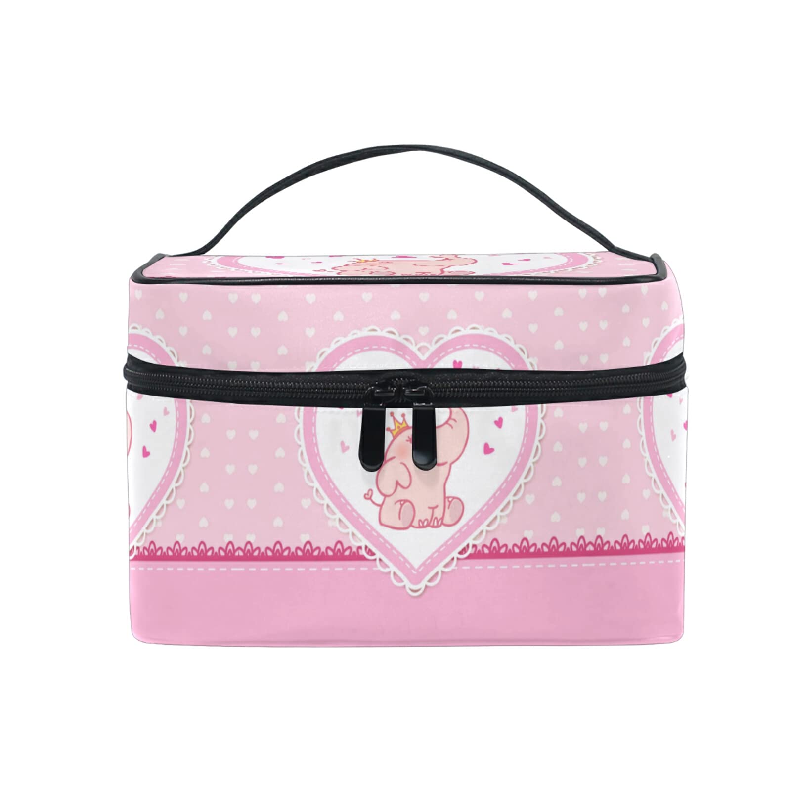 Cute Baby Elephant Makeup Bag for Women - Waterproof Cosmetic Pouch & Toiletry Travel Case - Perfect for Travel, Gym, and Daily Organizer