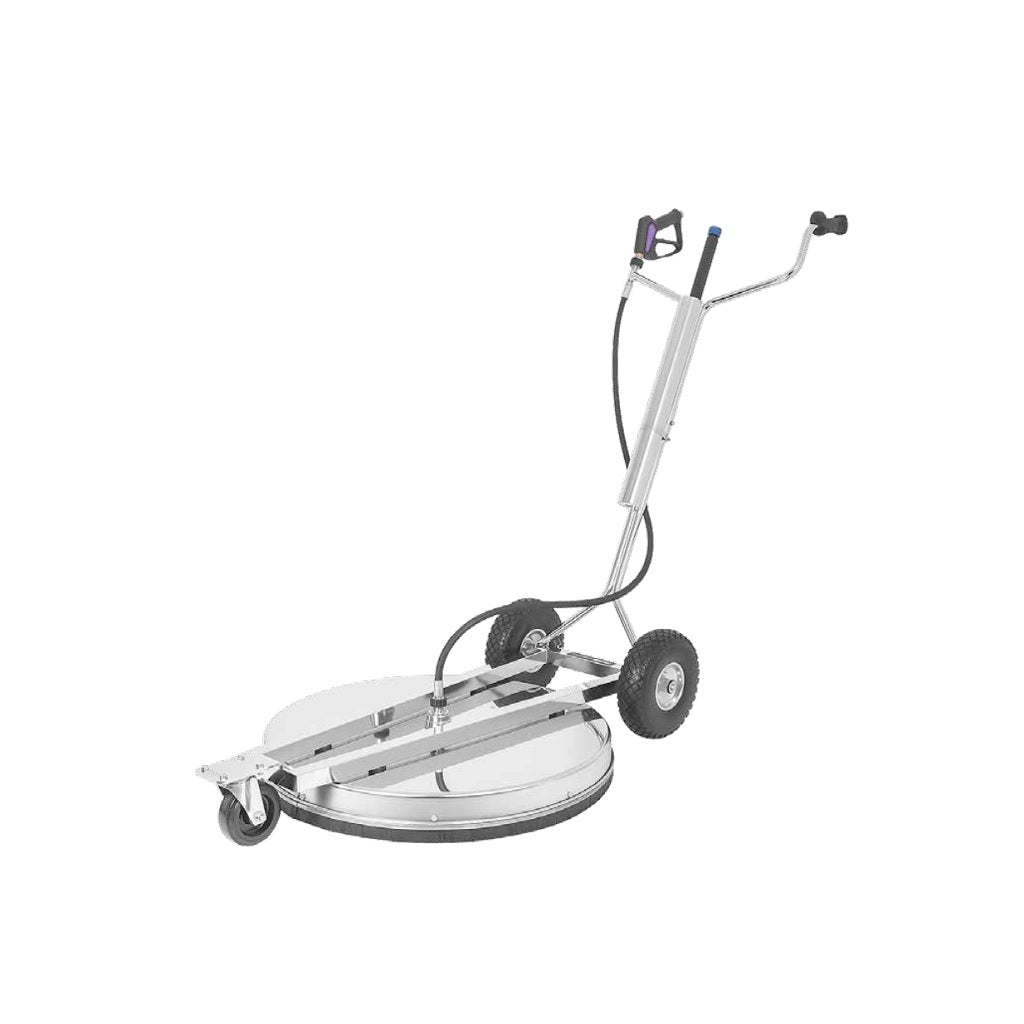 Mosmatic Contractor Flat Surface Cleaner with Lance - 4000 PSI Pressure Washer Attachment for 21 & 30 Degree Nozzles - Ideal for Driveway, Patio, and Concrete Cleaning