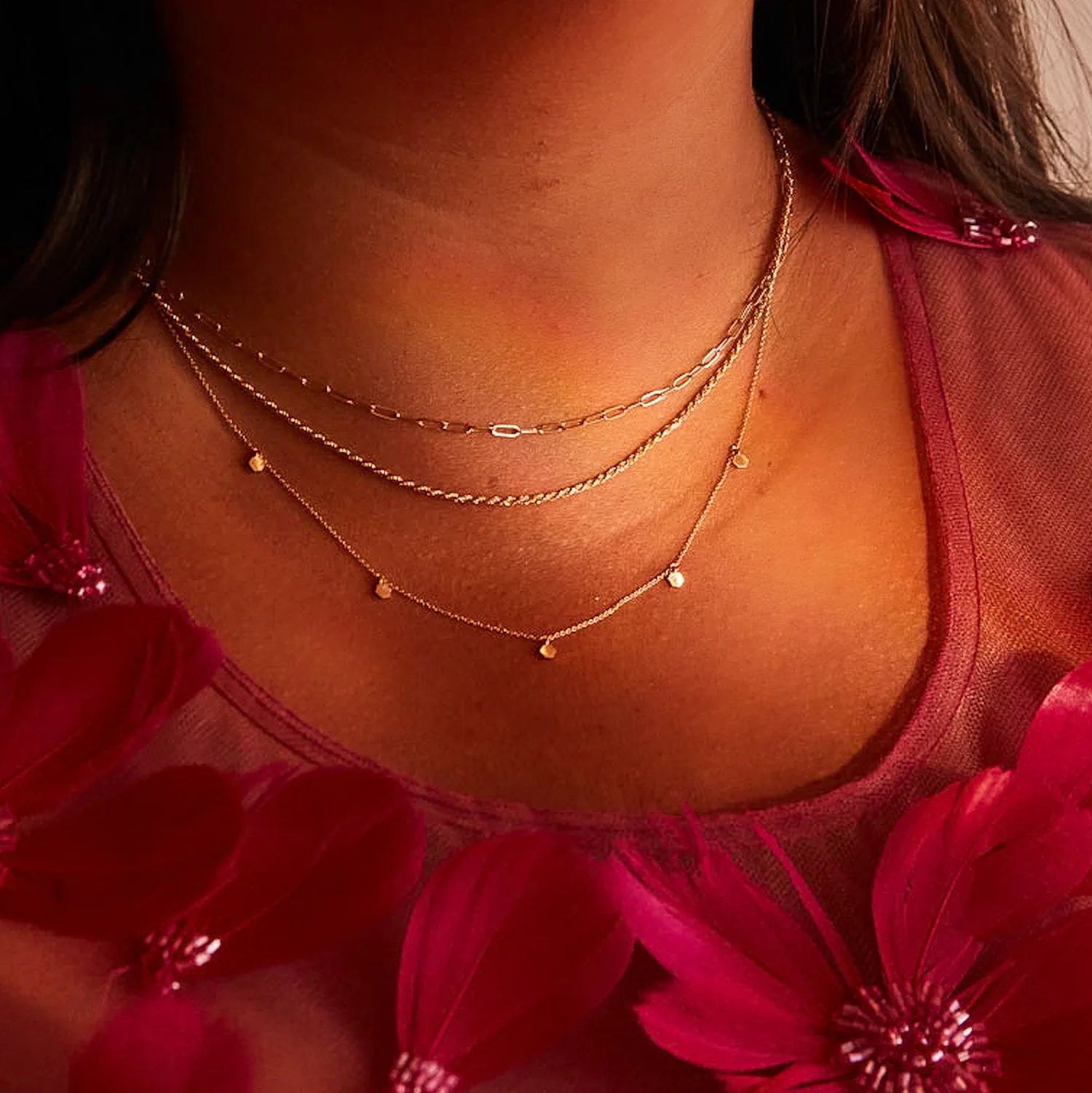 14K Yellow Gold Honeysuckle Necklace - Dainty Floral Jewelry for Women, Perfect for Everyday Wear & Special Occasions
