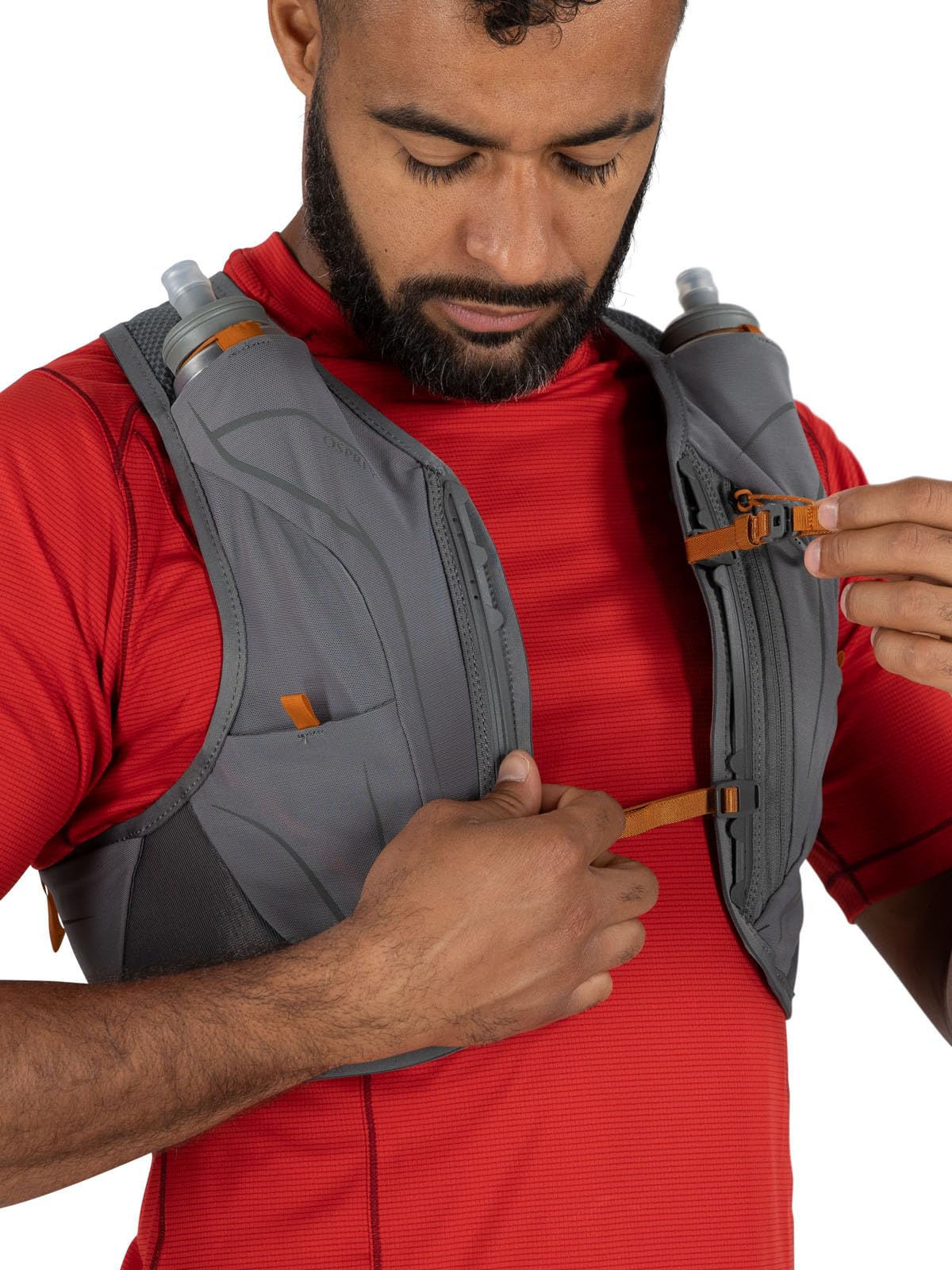 Osprey Duro LT Men's Running Hydration Vest with Hydraulics Soft Flasks - Lightweight Trail Running Pack for Marathon, Hiking & Outdoor Adventures