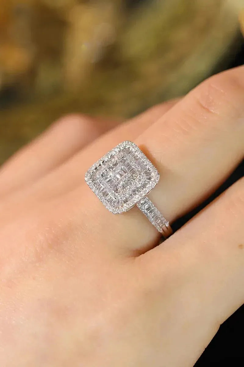 18K White Gold Diamond Engagement Ring for Women - 0.85 Carat Natural Diamond Wedding Ring, Elegant Luxury Jewelry for Proposals, Anniversaries & Special Occasions