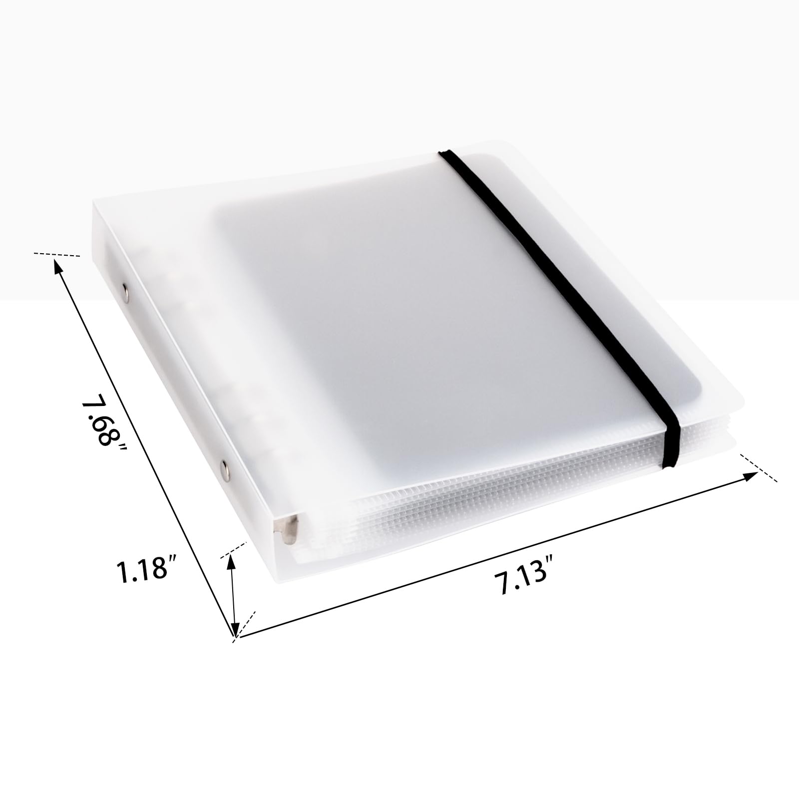 UNIMEIX 12 Pcs Magnetic Sheets for Dies Storage with 1 Binder Cover - Stamp & Die Cut Storage Pockets for Card Making Supplies (0.8mm Thickness, Translucent) - Perfect for Scrapbooking, DIY Crafts & Card Making Projects