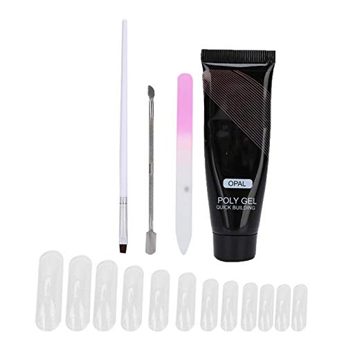 Professional Nail Extension Glue & UV Gel Polish Kit - Nail Tip, File, Dead Skin Pliers for Manicure Salon | DIY Nail Art, Home & Salon Use, Perfect for Gel Extensions & Manicures