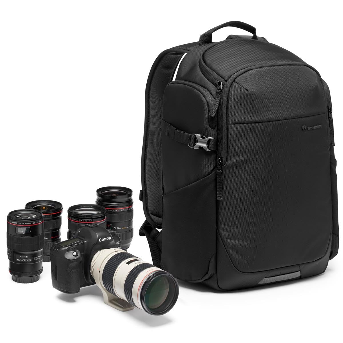 Manfrotto Advanced Befree III Professional Camera Backpack for DSLR & Mirrorless Cameras with Lenses - Waterproof Photography Bag with Padded Dividers & Tripod Mount - Perfect for Travel, Hiking & Outdoor Photography