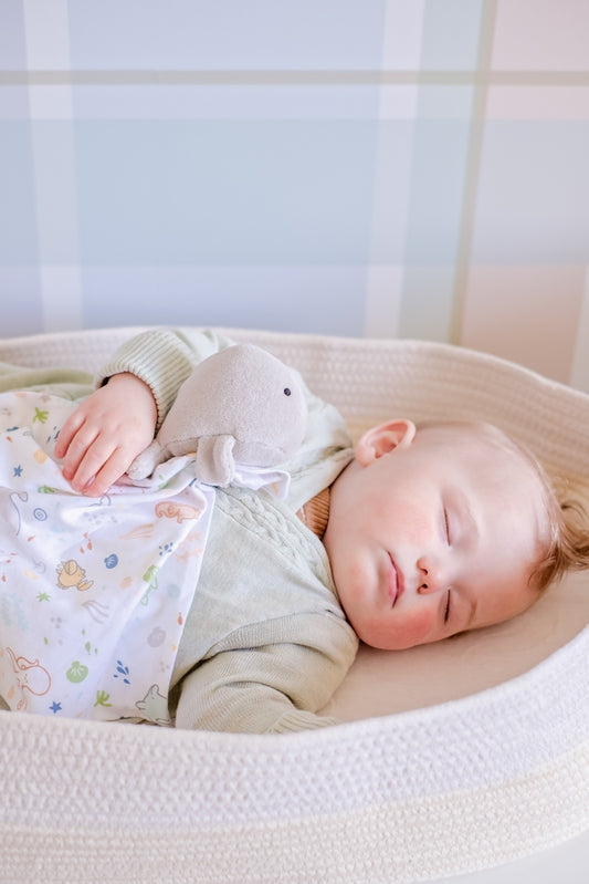 Organic Cotton Comforter with Whale Design - Tikiri Ocean Collection | Soft & Hypoallergenic Bedding for Kids & Adults | Perfect for Nursery, Bedroom, and Coastal-Themed Decor