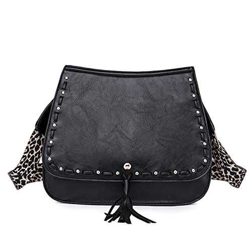 UKENENG Women's Crossbody Bag with Tassel - Stylish Shoulder Bucket Purse for Daily Use, Travel & Shopping | Fashionable Handbag for Women