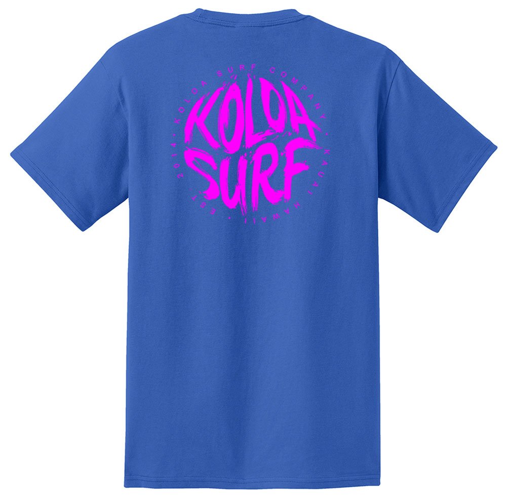 Koloa Surf Brush Logo Pocket Tees for Men - Regular, Big & Tall Sizes - Comfortable Cotton Casual Shirts for Beach, Surfing & Everyday Wear