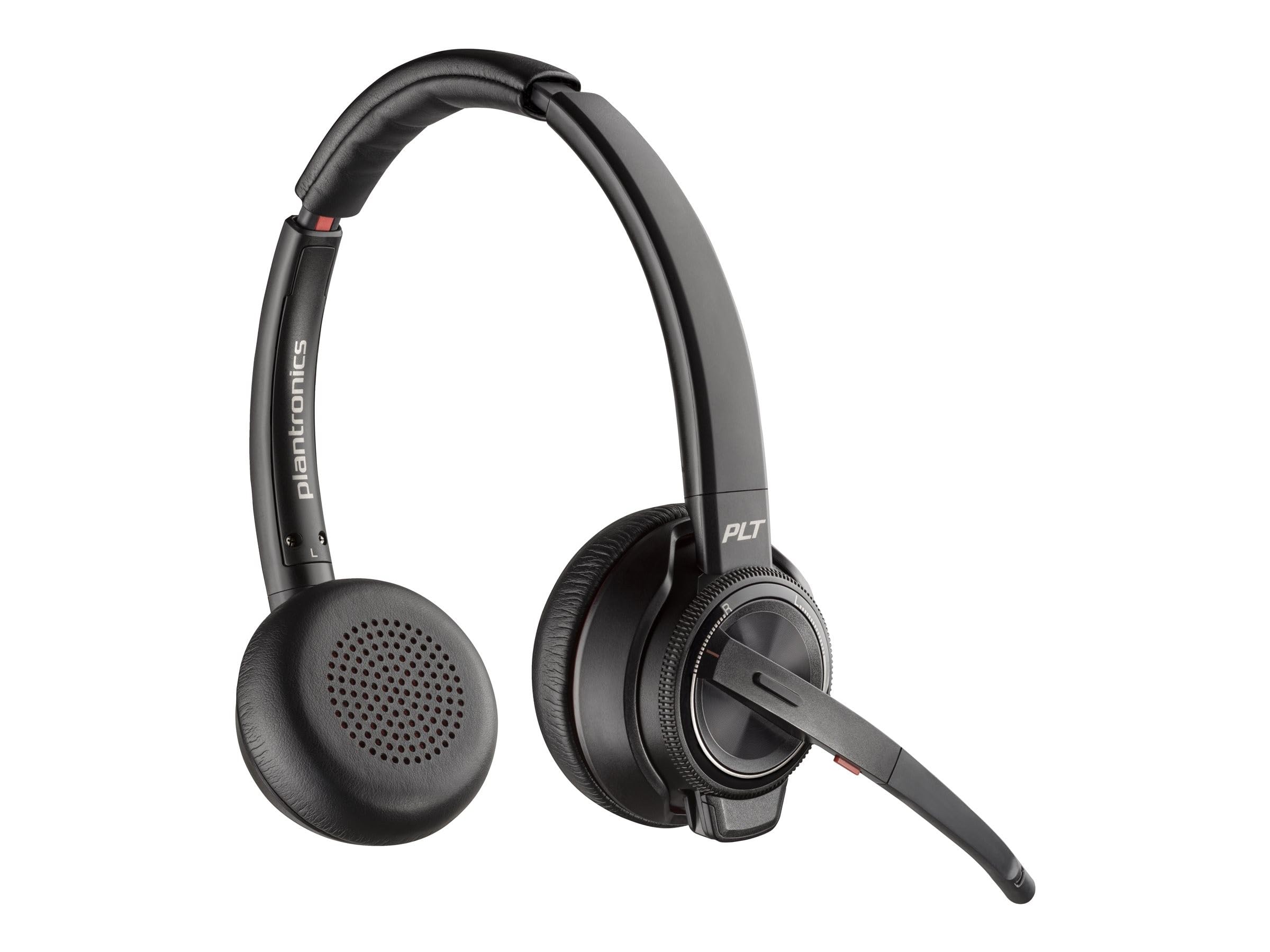 Savi 8220 UC Wireless DECT Headset with Active Noise Cancellation (ANC) - USB-A Binaural Headphones for Office, Call Center & Remote Work