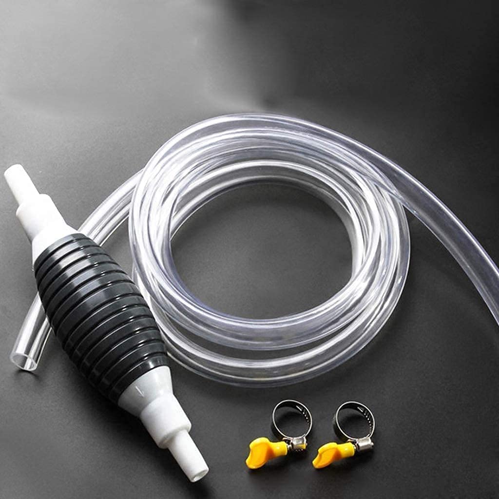 Sunshine Enterprise High Flow Manual Oil Transfer Pump Kit - Portable Fuel Siphon Pump for Gas, Diesel, Water & Fish Tank - 2M Hose Included - Ideal for Cars, Boats, Emergency Fuel Transfer & Aquarium Maintenance