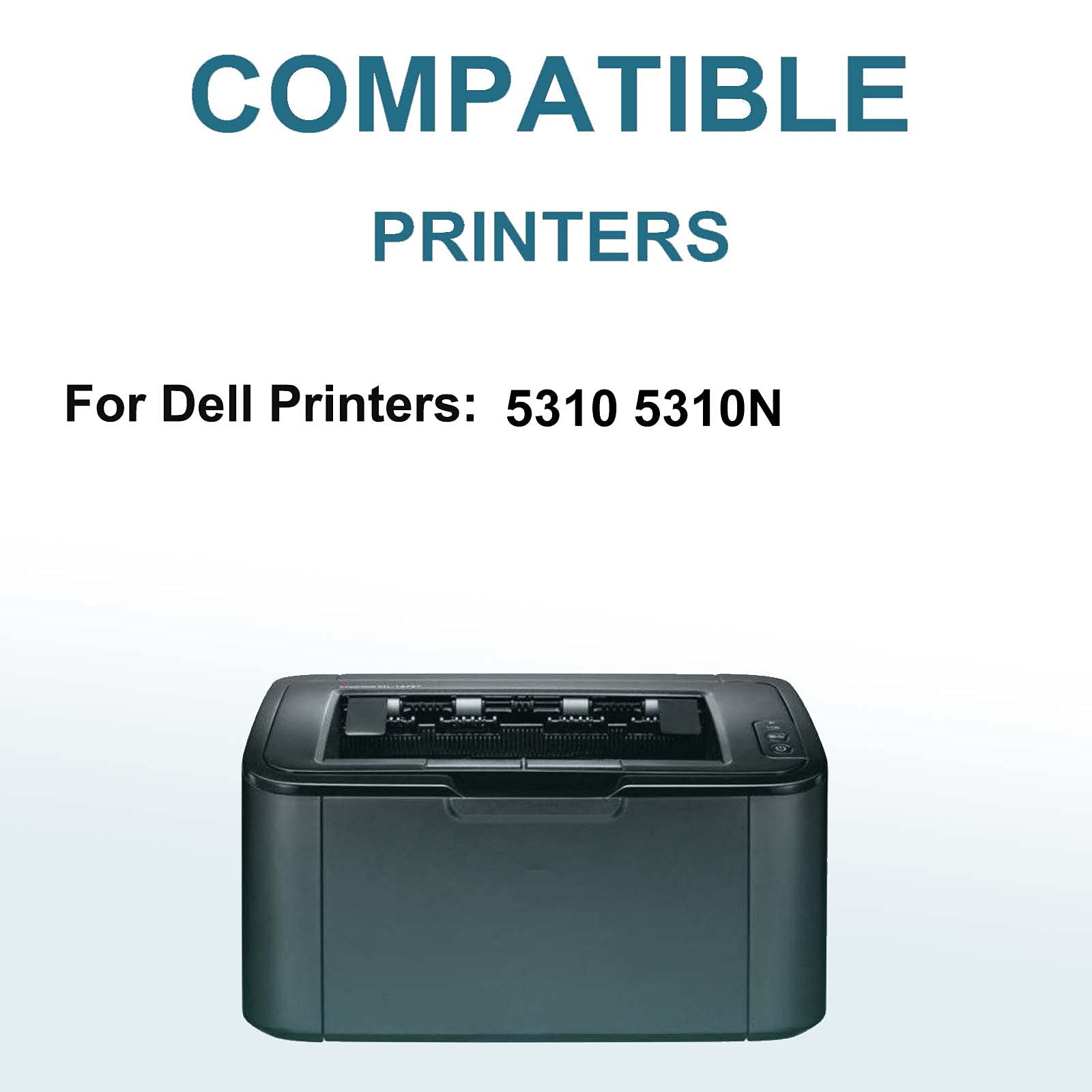 High Yield Dell 5310/5310N Compatible Laser Printer Toner Cartridge - Replacement for Dell 341-2939 (UG217 RD907) - Black - Perfect for Office Printing & Bulk Document Production