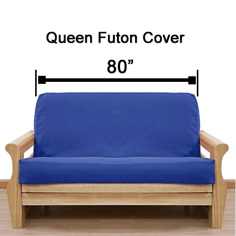 Premium Solid Duck Parasol Futon Cover Queen Size 270 GSM - Soft, Durable & Breathable for Living Room, Bedroom, or Guest Room Comfort