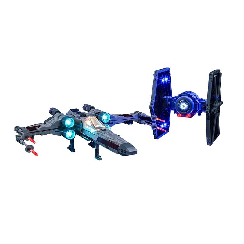 LEGO Star Wars TIE Fighter & X Wing Mash Up 75393 Light Kit - DIY Building Blocks Lighting Set for Display & Collection | Perfect for Home Decoration, Gift Giving & Star Wars Fans