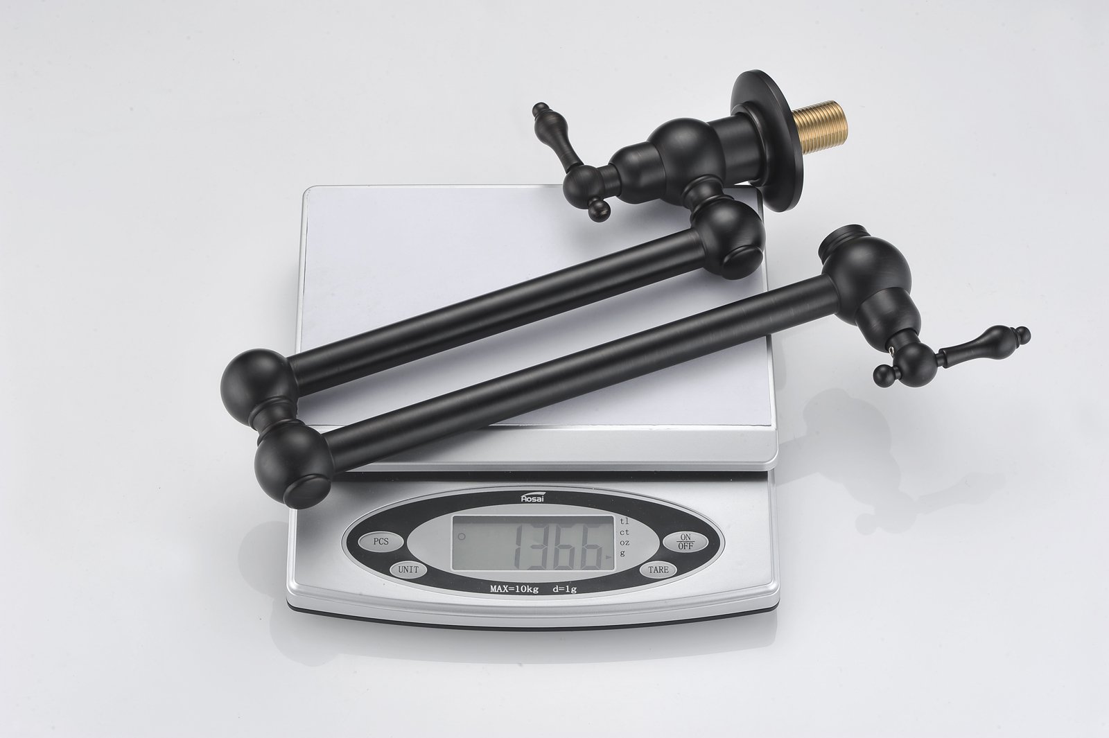 Premium Bronze Pot Filler Faucet - Wall Mount Oil Rubbed Bronze with Dual Swing Joints & 24