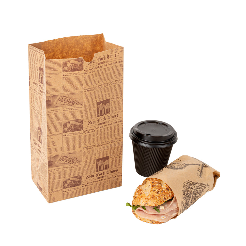 Eco-Friendly Kraft Paper Bags 6lb - 6x3.5x10.75 Inches - 100 Count Bulk Pack - Perfect for Retail Shopping, Gift Wrapping & Party Favors