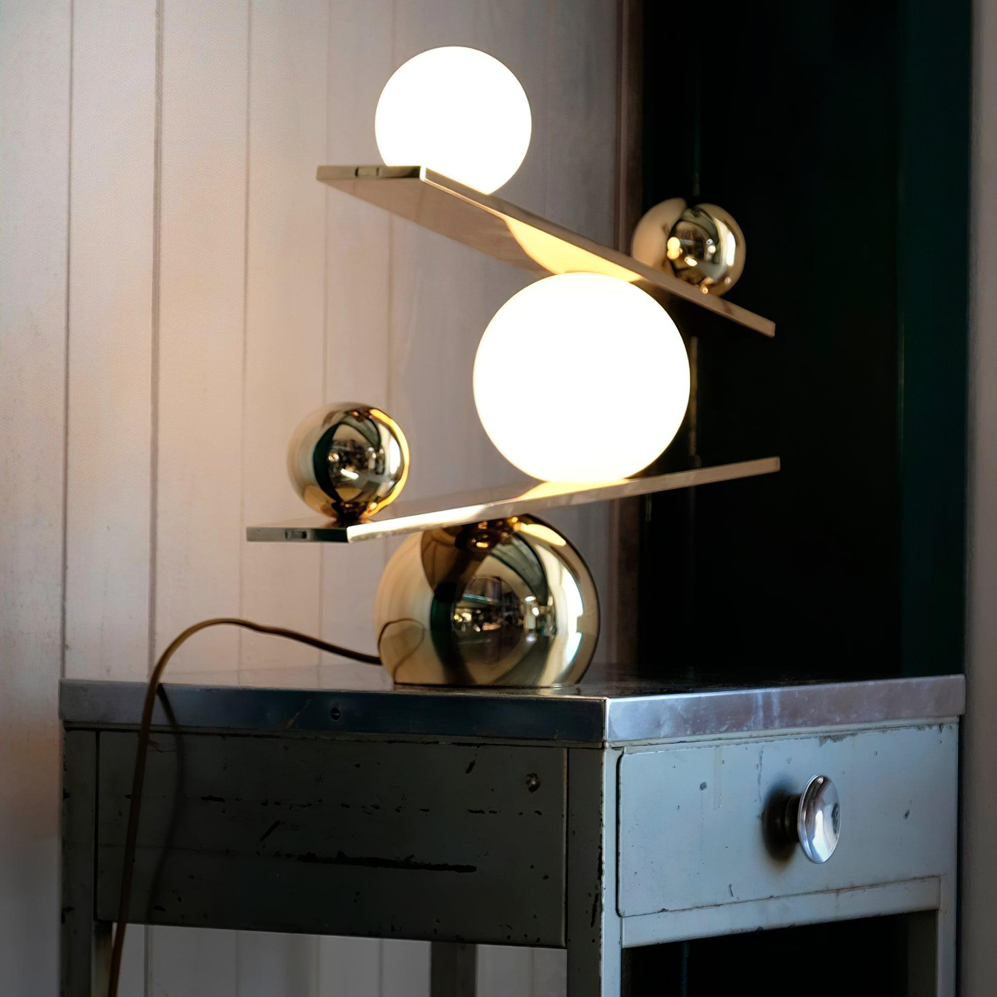 Modern Balance Table Lamp - Adjustable LED Desk Light for Home Office, Study & Bedroom - Perfect for Reading, Working & Nightstand Use