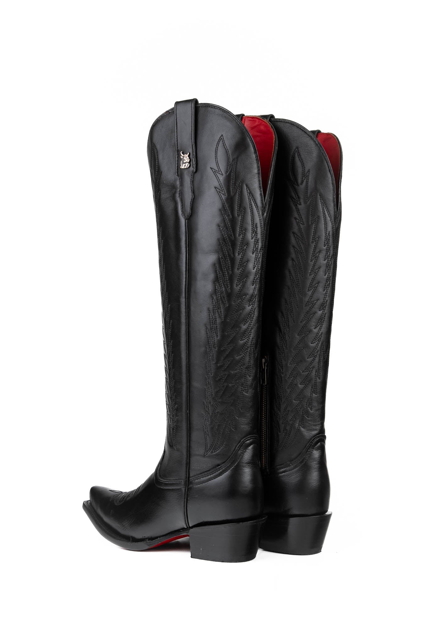 Valentina Women's Tall Red Bottom Snip Toe Cowgirl Boots - Western Fashion for Country Dancing & Rodeo Events