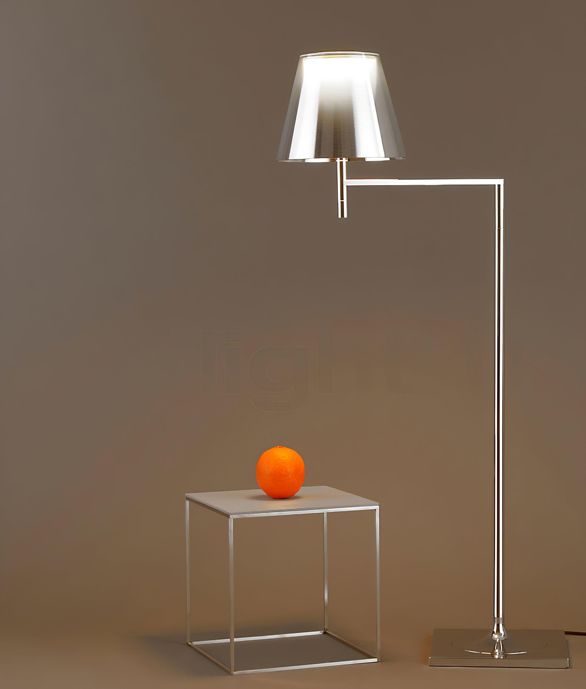 Chrome Prism Bending Floor Lamp - Modern Adjustable LED Standing Light for Living Room, Bedroom & Office Decor - Perfect for Reading, Relaxing & Ambient Lighting