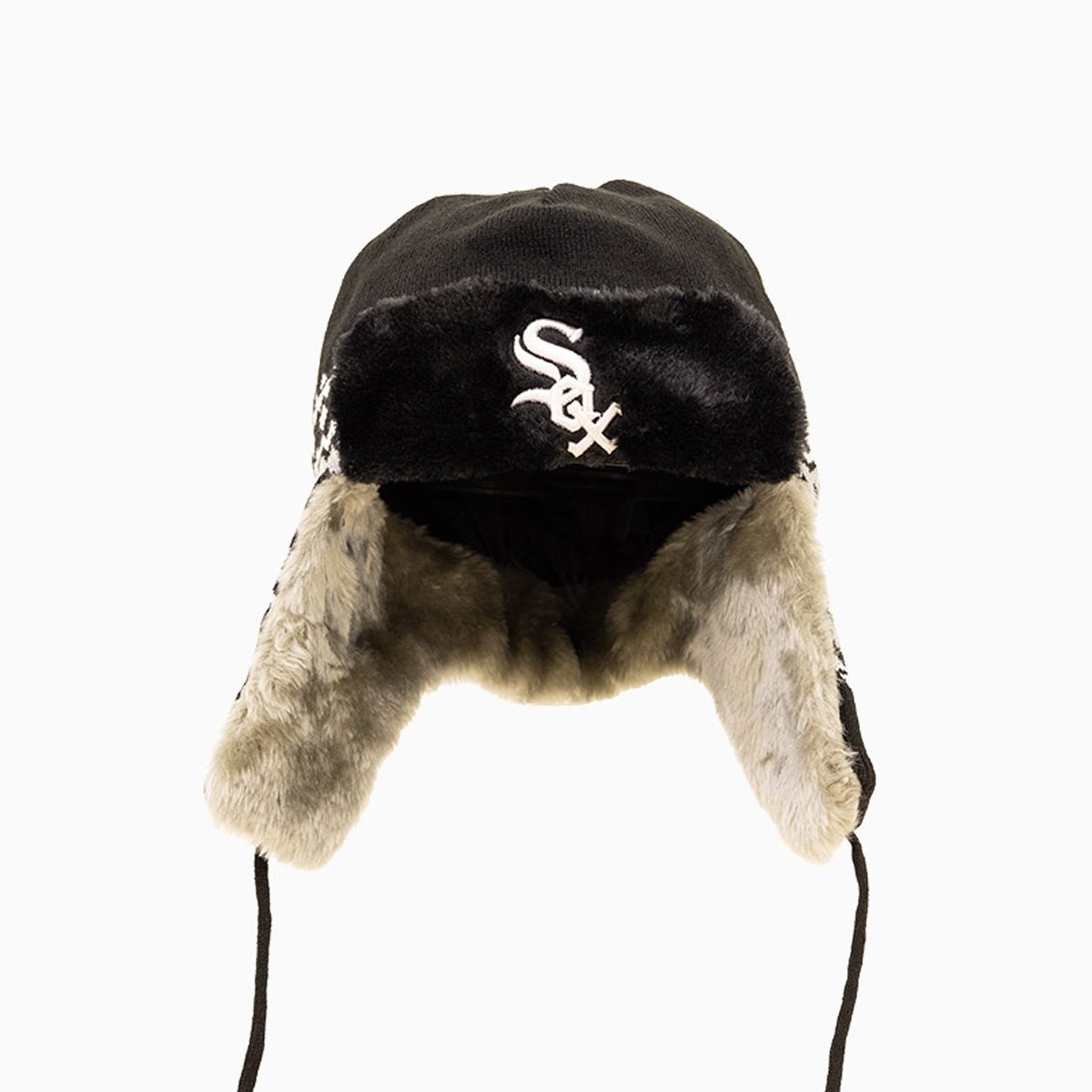Chicago White Sox MLB Trapper Knit Cuff Beanie Hat - Official Team Logo Winter Hat for Men & Women - Perfect for Cold Weather, Baseball Games & Outdoor Activities