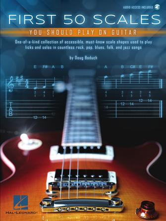 Hal Leonard First 50 Essential Guitar Scales Book - Learn Basic to Advanced Scales for Beginners & Intermediate Players - Perfect for Practice, Lessons & Music Theory Study