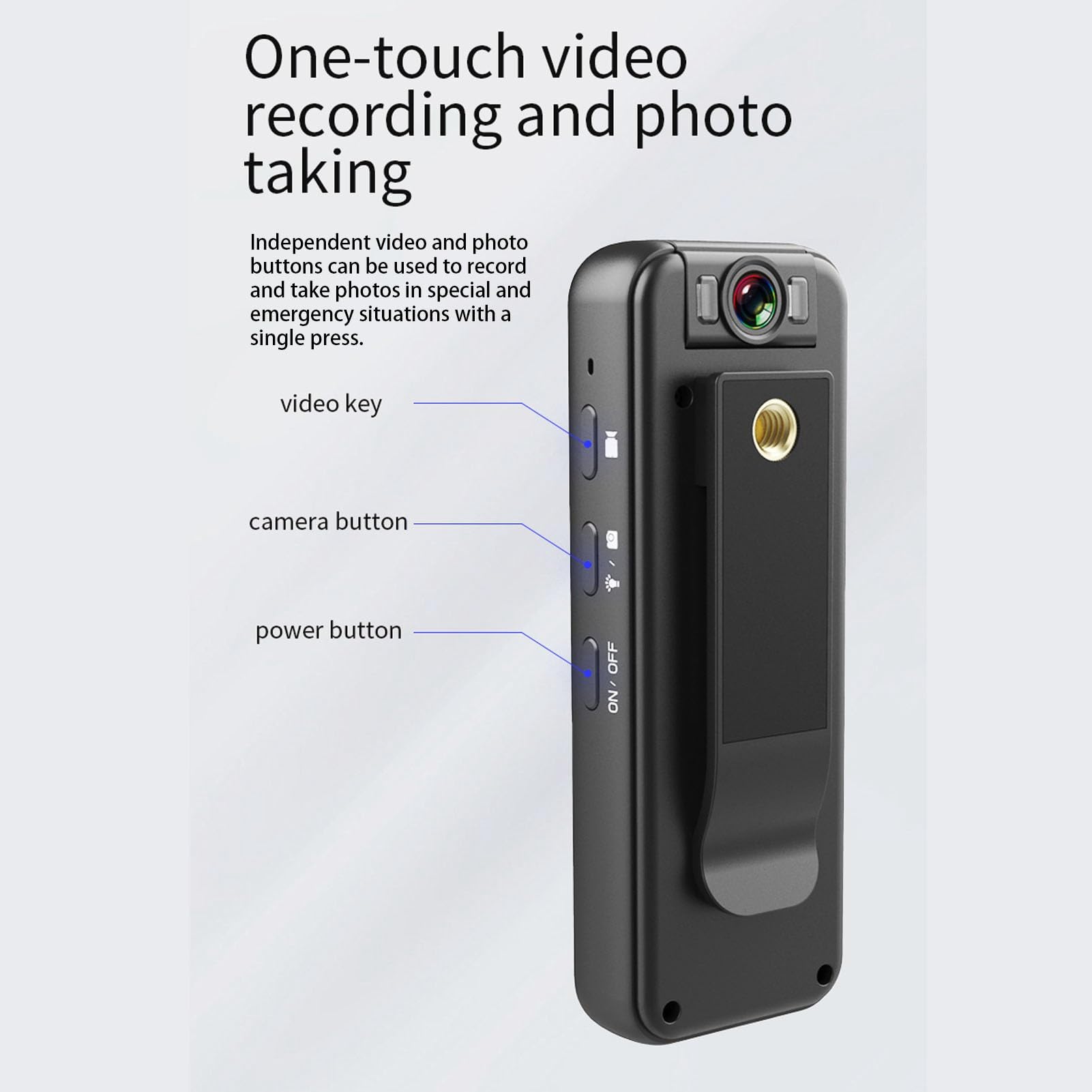 2K Body Camera with Magnetic Clip - Wearable Action Cam for Motorcycle, Cycling & Travel - Includes 64GB Memory Card - Perfect for Daily Recording, Security & Outdoor Adventures