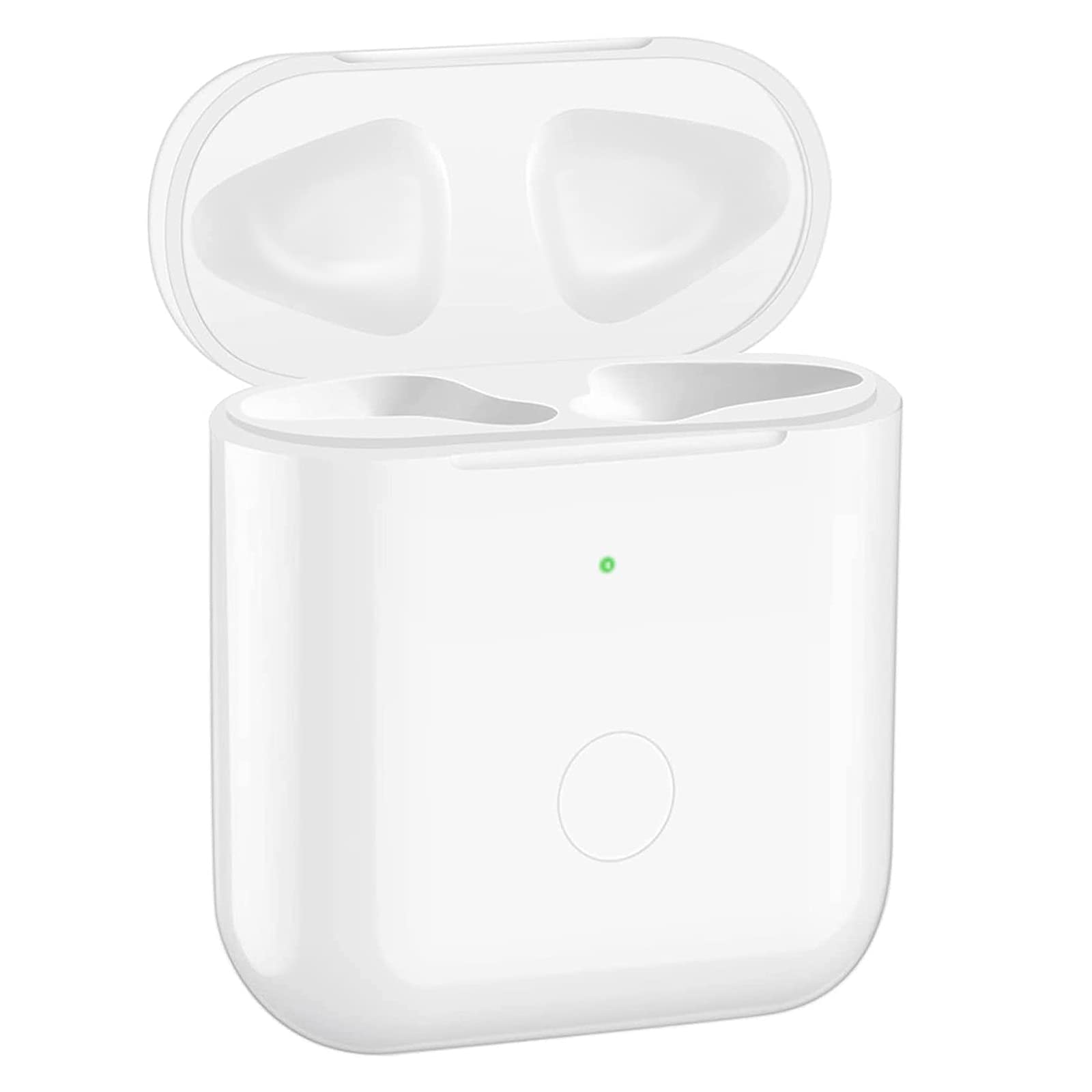 Wireless AirPods Charging Case for AirPods 1&2 - 450mAh Replacement - Pure White | Portable Charging Solution