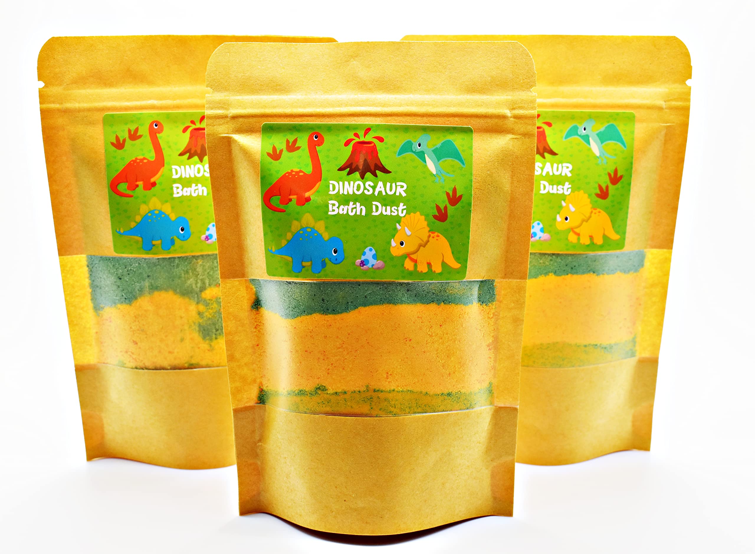Dino Bath Dust - 100g Dinosaur Themed Bath Powder for Kids | Fun & Safe Bath Time Play | Perfect for Birthday Gifts & Sensory Play