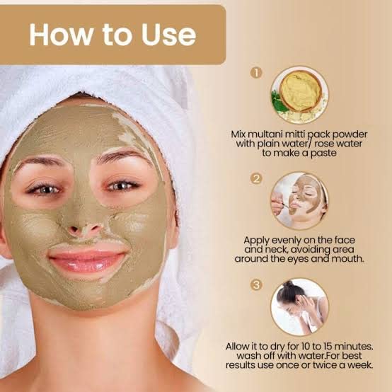 **Organic Multani Mitti Clay Powder, Rose Petal Powder, Licorice Root Powder & Sandalwood Powder (50g Each) – Natural Skincare for Glowing Face, Acne Treatment & DIY Beauty Masks**