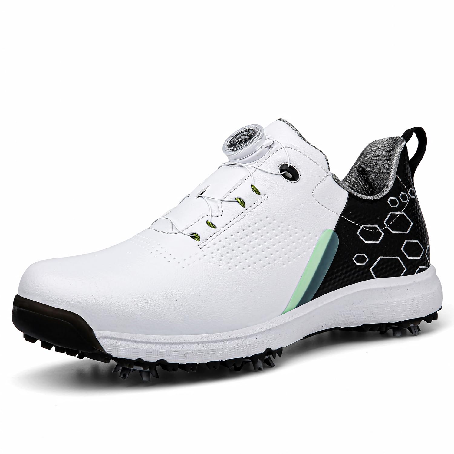 Ybberik Women's Spiked Golf Shoes - Waterproof & Lightweight Ladies Golf Footwear for Comfortable Play on Wet Grass & Golf Course