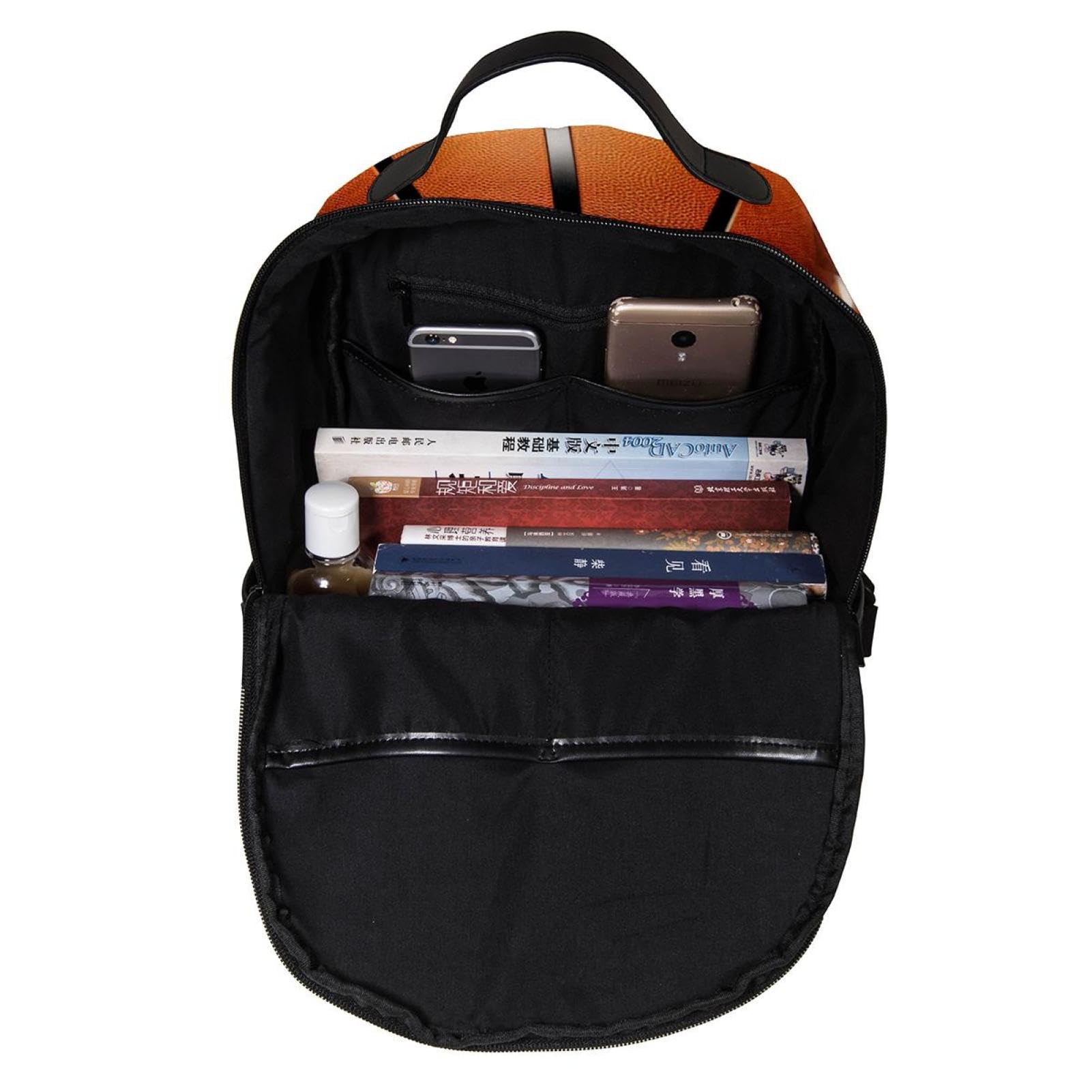 Stylish 3D Pattern Basketball Backpack for Men & Women - Durable Travel & School Backpack for Gym, Work & Outdoor Adventures