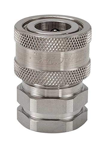 3/8-18 Stainless Steel 316 Coupler Body - High Strength, Corrosion Resistant for Hydraulic Systems & Industrial Applications