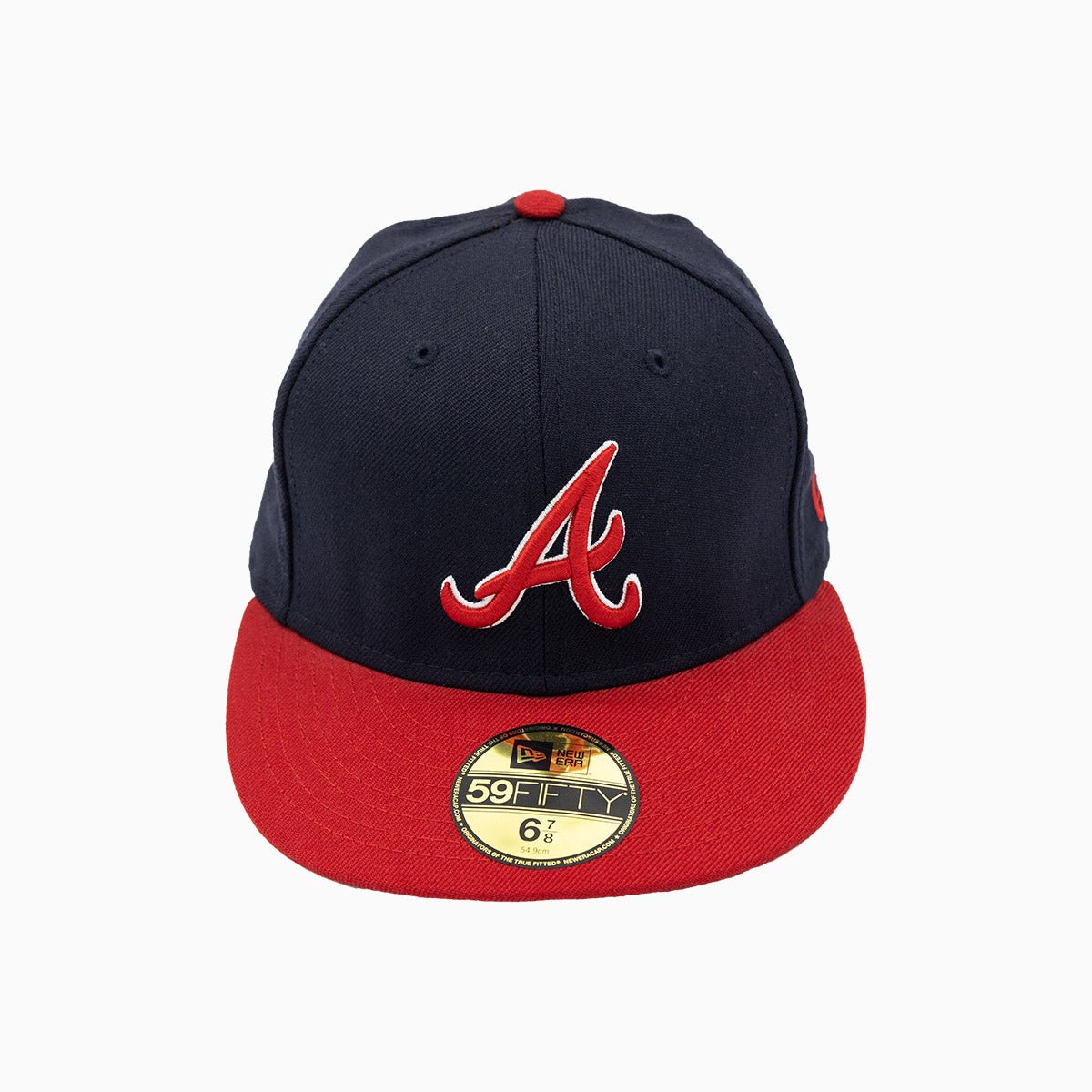 Atlanta Braves MLB 59FIFTY Fitted Baseball Cap - Official New Era Snapback Hat for Men & Women - Perfect for Games, Collecting & Everyday Wear