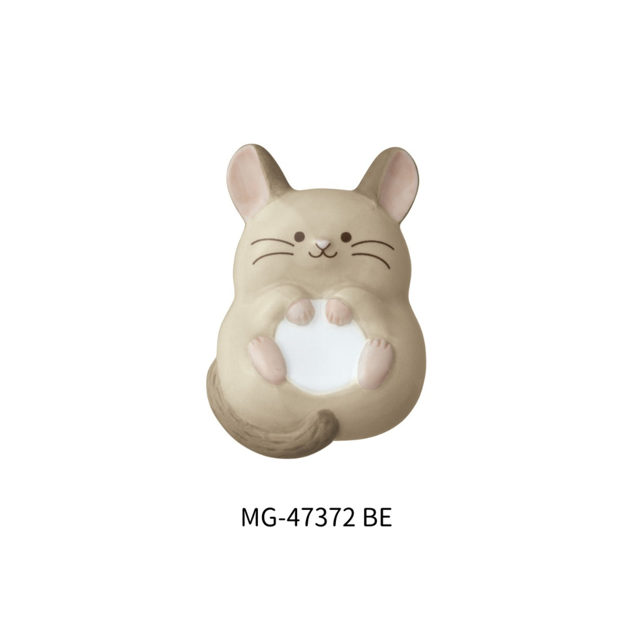 Beige Chinchilla Chopstick Rest & Pen Holder - Elegant Tableware & Desk Organizer for Asian Dining, Office, and Home Decor