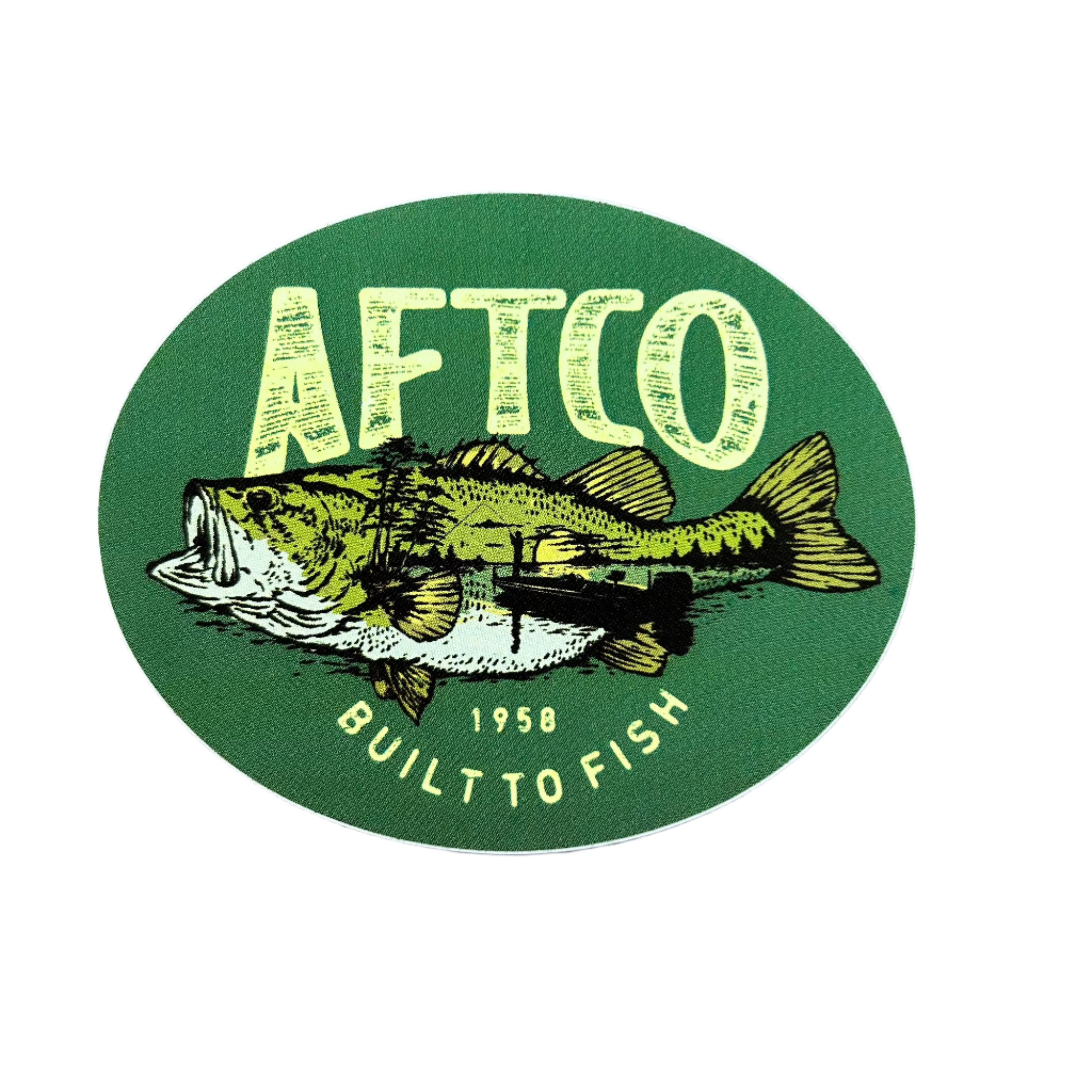 Aftco Premium Fishing Decals - High-Quality Vinyl Stickers for Boats, Coolers & Tackle Boxes - Perfect for Anglers & Outdoor Enthusiasts