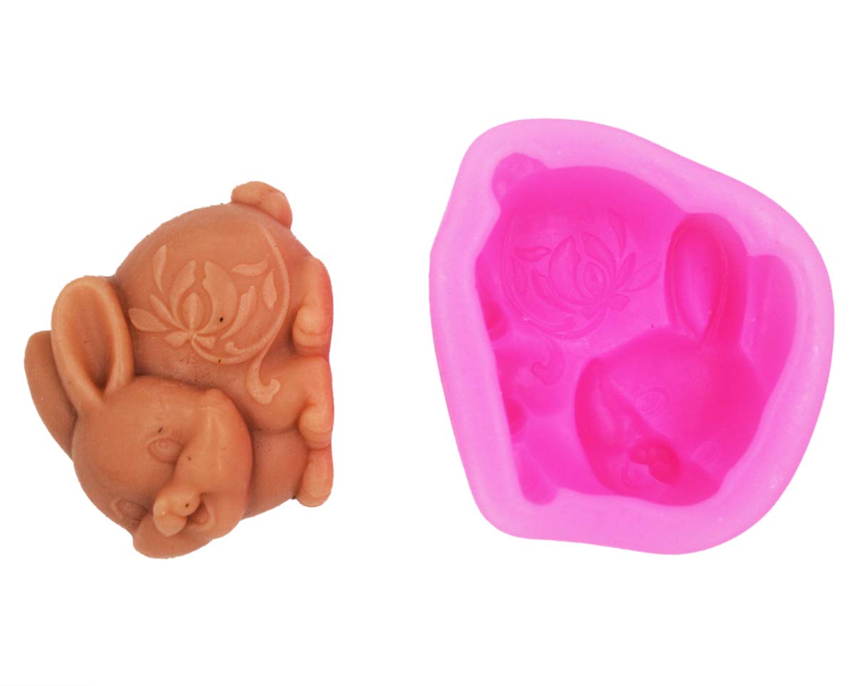 Cute Rabbit Silicone Soap Mold - DIY Handmade Soap Making Kit for Bath Bombs, Candles & Crafts | Perfect for Home Spa, Gift Making & Kids Art Projects