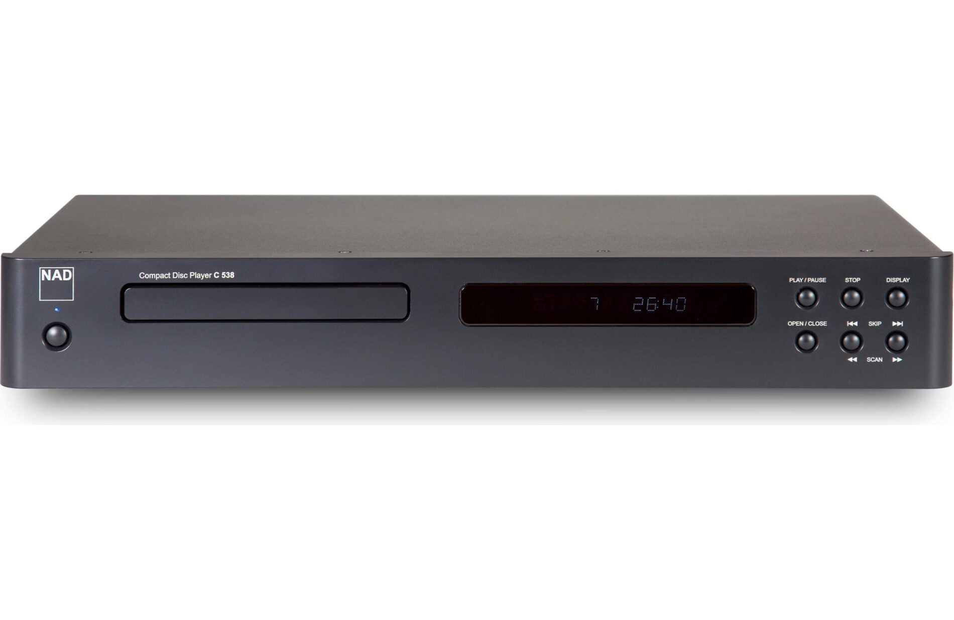 NAD C 538 Single Disc CD Player - High-Fidelity Audio for Home & Office | Perfect for Music Lovers & Audiophiles