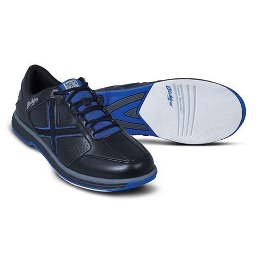 KR Ranger Men's Bowling Shoes - Black/Blue - Comfortable & Durable for League Play & Casual Bowling