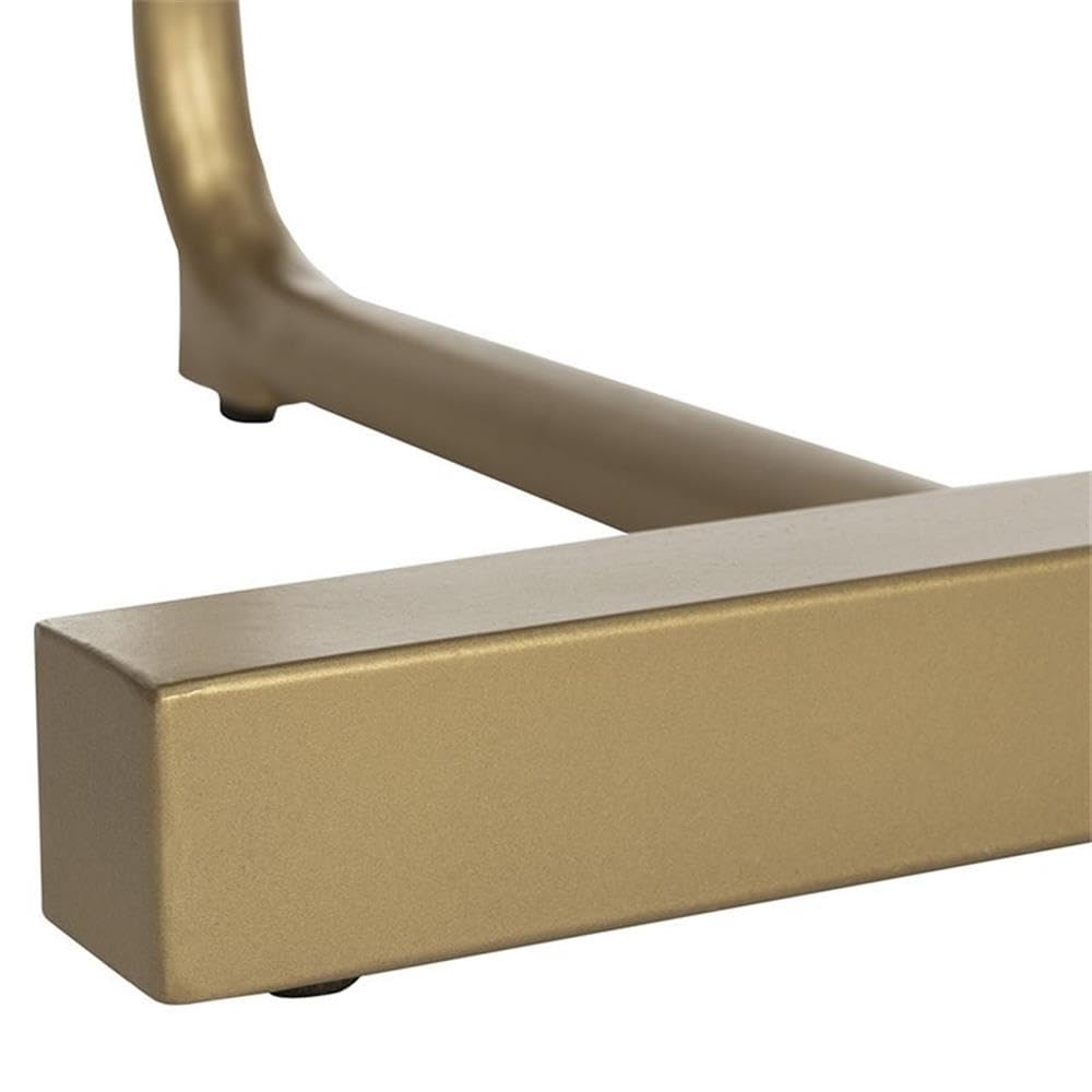 Black and Gold Home Square Accent End Table Set of 2 - Modern Side Tables for Living Room, Bedroom, or Office Decor