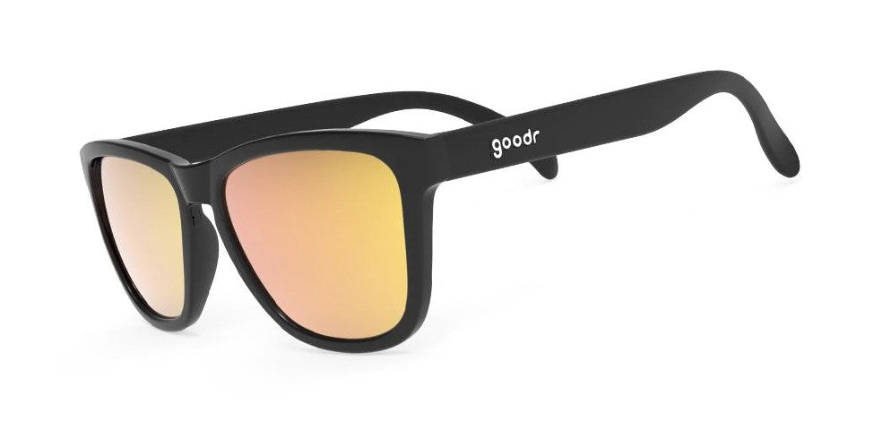 Goodr Whiskey Shots With Satan Sunglasses - Polarized UV Protection for Running, Cycling & Outdoor Activities