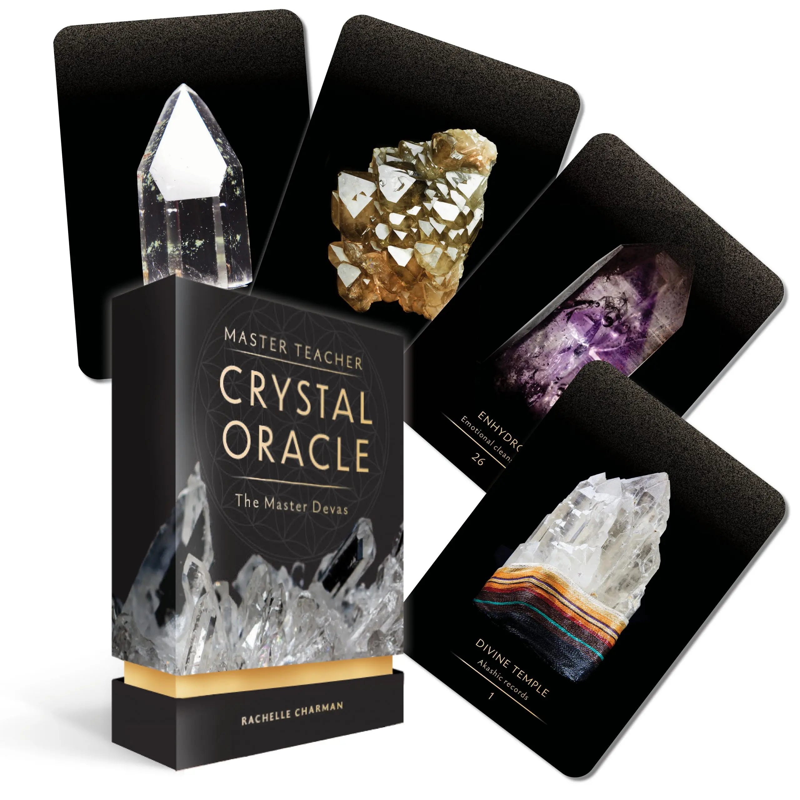 Master Teacher Crystal Oracle Cards - Divine Guidance & Spiritual Insight for Meditation, Healing, and Personal Growth | 78-Card Deck with Guidebook