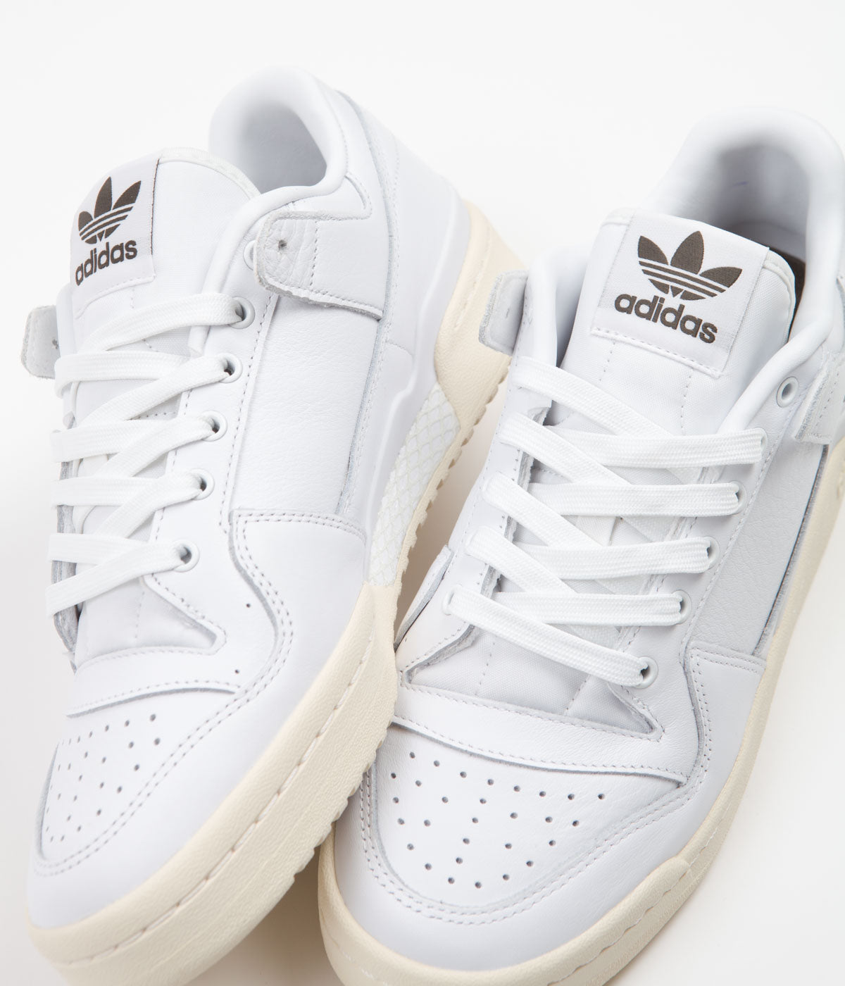 Adidas Forum 84 Low Adv Sneakers - White & Shadow Olive Colorway | Men's Casual Shoes for Streetwear & Everyday Wear