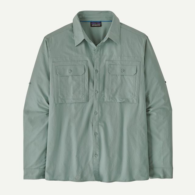 Men's UPF 50+ Sun Protection Long Sleeve Shirt - Lightweight Quick-Dry Hiking & Fishing Shirt for Outdoor Activities