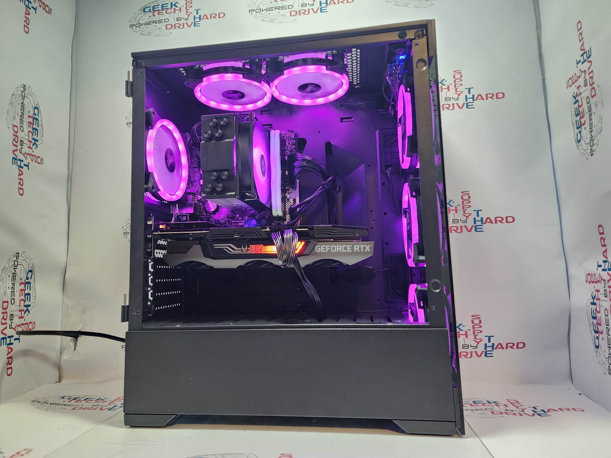 Custom Gaming Desktop PC - AMD Ryzen 5 5600G, NVIDIA RTX 3080, 16GB DDR4 RAM, 256GB SSD + 1TB HDD, Windows 11 - Perfect for 4K Gaming, Streaming & Content Creation