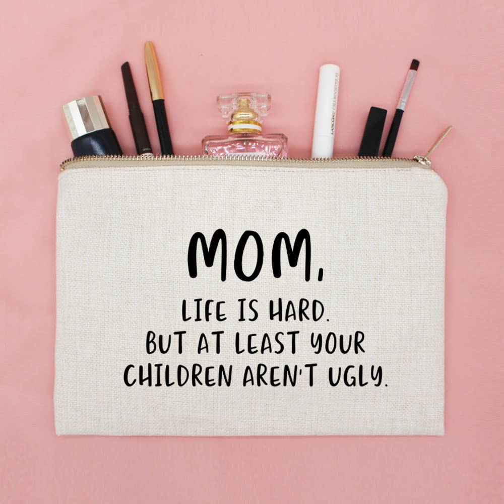 Funny Makeup Case for Mom - Unique Mother's Day Gift, Birthday Present from Kids - Perfect for Travel, Home & Daily Use
