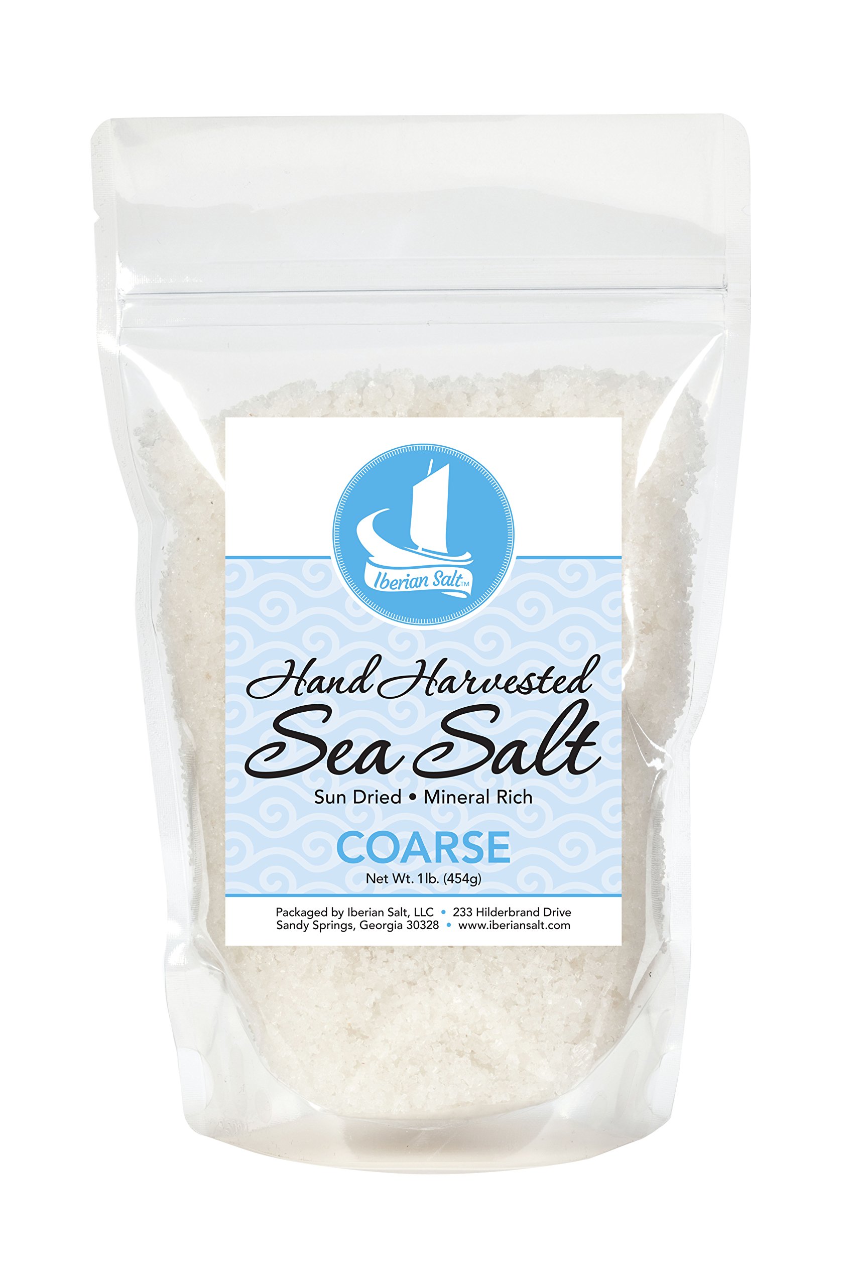 Premium Iberian Coarse Sea Salt - Hand Harvested, Natural & Unrefined - Perfect for Gourmet Cooking, Grilling & Seasoning