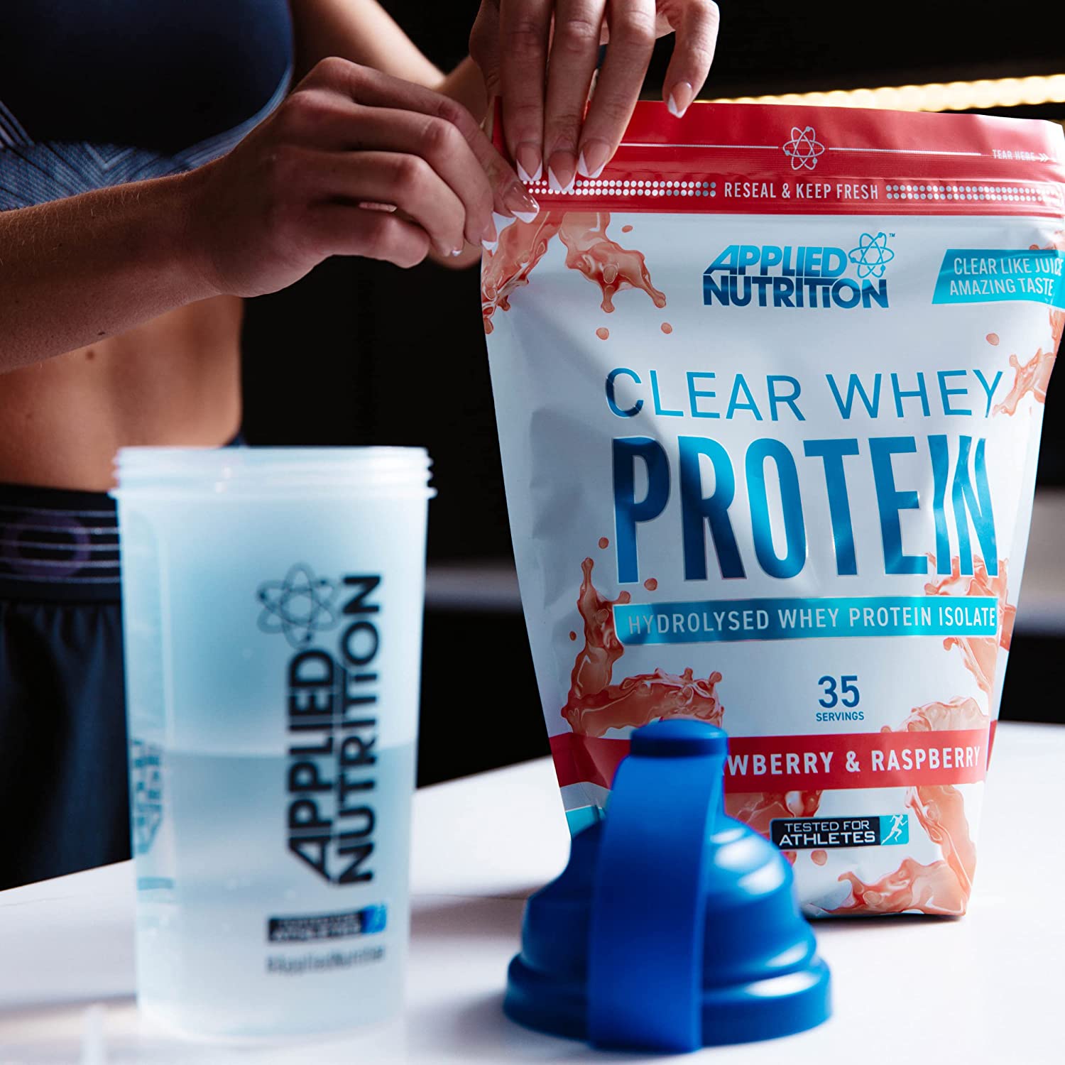 Applied Nutrition Clear Whey Isolate Protein Powder - 875g (35 Servings) | Low-Calorie Post-Workout Recovery & Muscle Building Supplement for Athletes & Fitness Enthusiasts