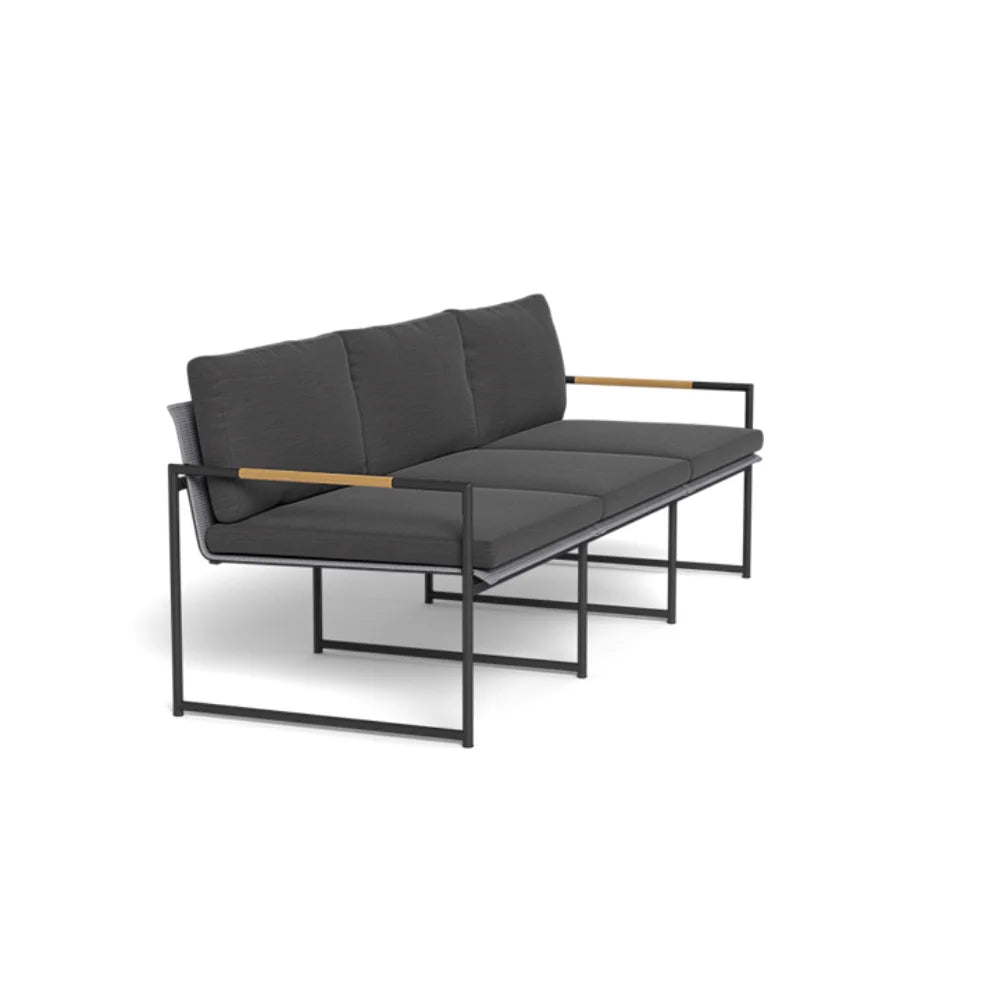 Breeze Aluminum Outdoor 3-Seat Sofa Set - Patio, Garden & Poolside Lounge Furniture for Relaxing Outdoors