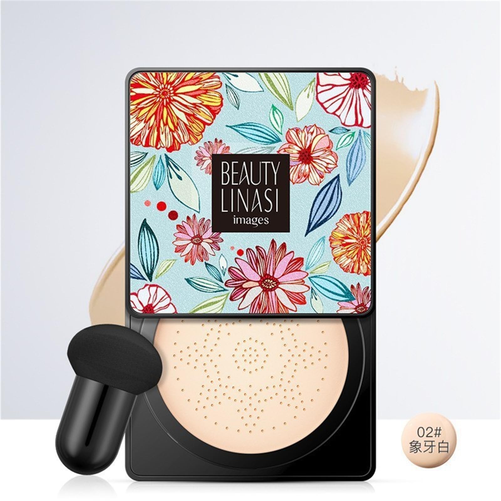 FOLENZU Lasuify Mushroom Head Air Cushion CC Cream - Lightweight Concealer & Shiny Beauty Cream for Flawless Coverage | Perfect for Daily Makeup, Natural Look & On-The-Go Touch Ups
